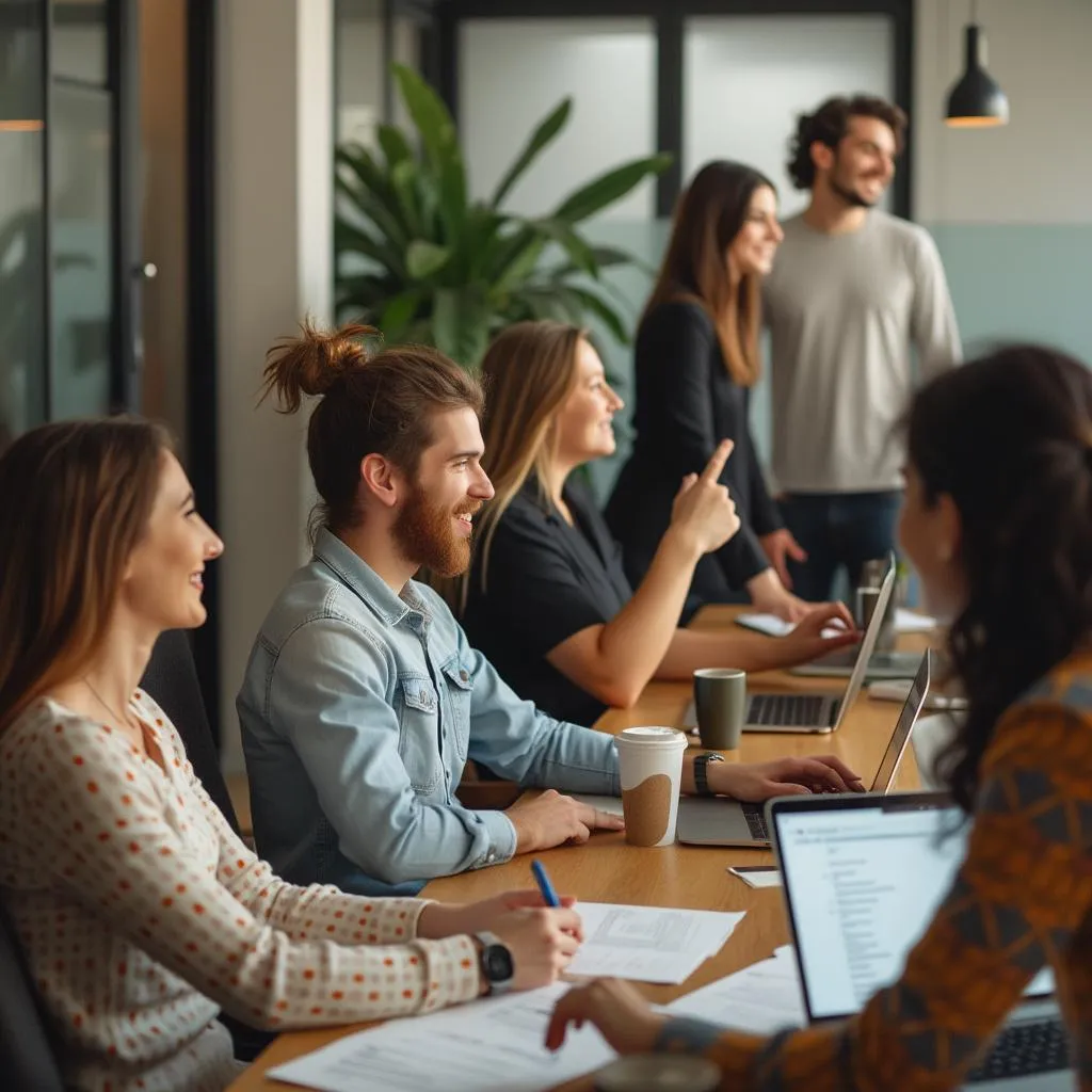 Equipo de profesionales argentinos trabajando